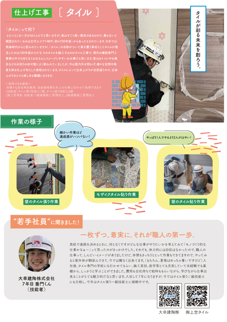 タイル工事の紹介